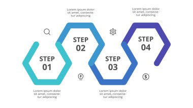 Adımları, seçenekleri, bölümleri veya süreçleri olan yaratıcı bilgi kavramı.