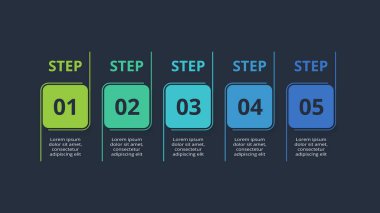 Dikdörtgen bilgi. İş veri görselleştirmesi.