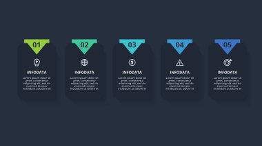 Dikdörtgen bilgi. İş veri görselleştirmesi.