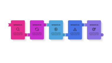 Dikdörtgen bilgi. İş veri görselleştirmesi.