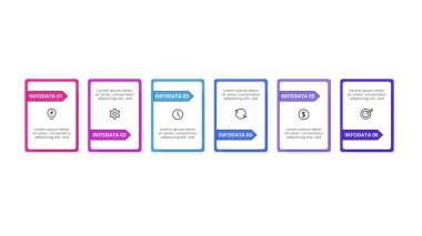 Dikdörtgen bilgi. İş veri görselleştirmesi.