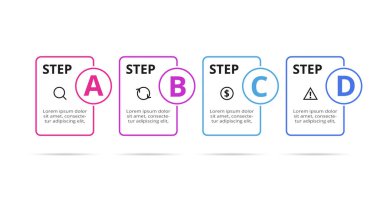 Dikdörtgen bilgi. İş veri görselleştirmesi.