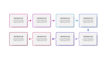 Dikdörtgen bilgi. İş veri görselleştirmesi.