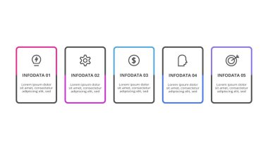 Basamaklı dikdörtgenler. İş veri görselleştirmesi.