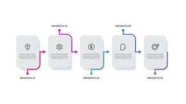 Basamaklı dikdörtgenler. İş veri görselleştirmesi.