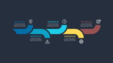 Infographic için yaratıcı bir kavram. İş veri görselleştirmesi.