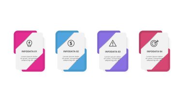 İşlemlerle ilgili bilgi içeren dikdörtgenler. İş veri görselleştirmesi.