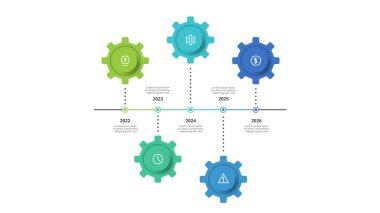 Web, iş, sunum vektörü illüstrasyonu için bilgi şablonu