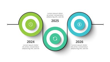Web, iş, sunum vektörü illüstrasyonu için bilgi şablonu