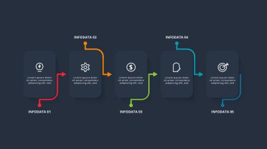 Dikdörtgen bilgi. İş veri görselleştirmesi.