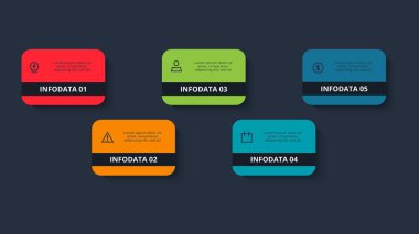 Dikdörtgen bilgi. İş veri görselleştirmesi.