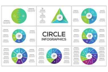 Çember bilgilerini ayarla. İş veri görselleştirmesi.