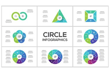 Çember bilgilerini ayarla. İş veri görselleştirmesi.