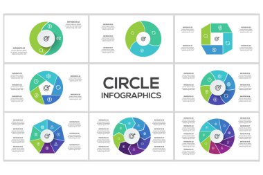 Çember bilgilerini ayarla. İş veri görselleştirmesi.