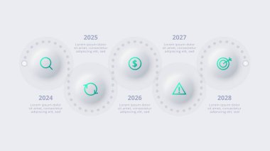 Diyagramı, grafik, sunum ve grafik için şablon.