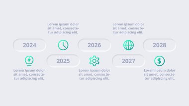 Diyagramı, grafik, sunum ve grafik için şablon.