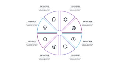 Infographic için yaratıcı bir kavram. İş veri görselleştirmesi.