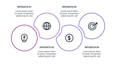 Infographic için yaratıcı bir kavram. İş veri görselleştirmesi.