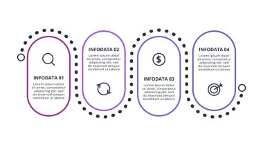 Infographic için yaratıcı bir kavram. İş veri görselleştirmesi.