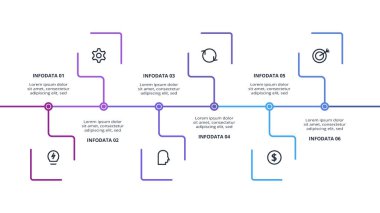 Infographic için yaratıcı bir kavram. İş veri görselleştirmesi.