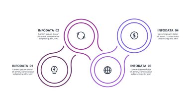 Infographic için yaratıcı bir kavram. İş veri görselleştirmesi.