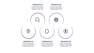 Infographic için yaratıcı bir kavram. İş veri görselleştirmesi.