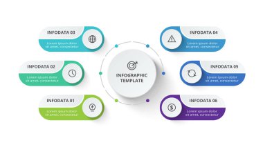 Infographic için yaratıcı bir kavram. İş veri görselleştirmesi.