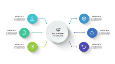 Infographic için yaratıcı bir kavram. İş veri görselleştirmesi.