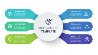 Infographic için yaratıcı bir kavram. İş veri görselleştirmesi.