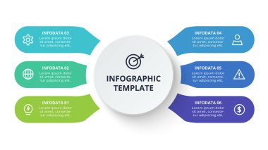 Infographic için yaratıcı bir kavram. İş veri görselleştirmesi.