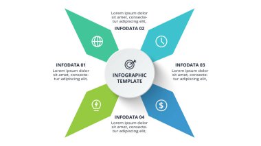 Infographic Business veri görselleştirmesi için yaratıcı bir kavram.