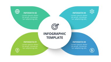 Infographic Business veri görselleştirmesi için yaratıcı bir kavram.
