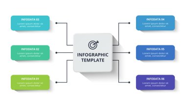 Infographic Business veri görselleştirmesi için yaratıcı bir kavram.