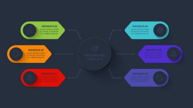 Siyah arkaplanda ağ şablonu.