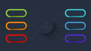 Siyah arkaplanda ağ şablonu.