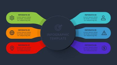 Siyah arkaplanda ağ şablonu.