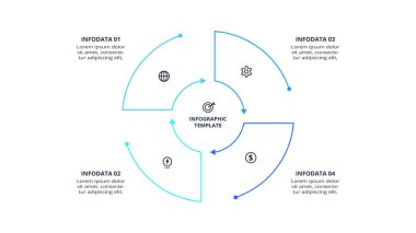 Bilgi işlemleri için yaratıcı bir kavram. İş veri görselleştirmesi.