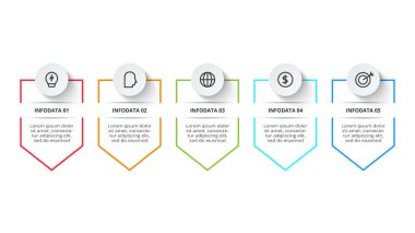 Bilgi için iş akışı konsepti. İş veri görselleştirmesi.