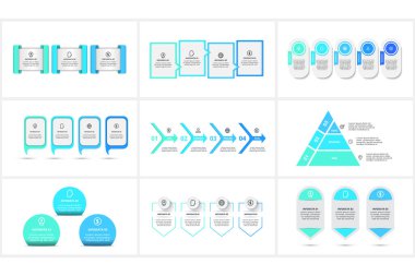 Basamaklı bilgi için yaratıcı konsepti, ağ için şablonu ayarla.