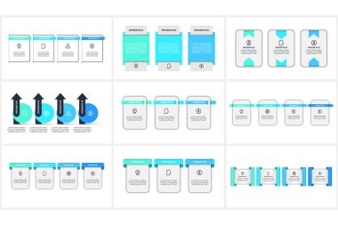 Basamaklı bilgi için yaratıcı konsepti, ağ için şablonu ayarla.