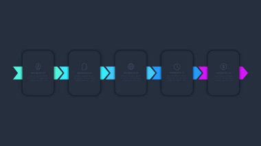 Siyah arkaplanda web için bilgi için yaratıcı bir kavram.