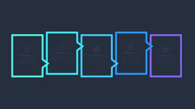 Siyah arkaplanda web için bilgi için yaratıcı bir kavram.