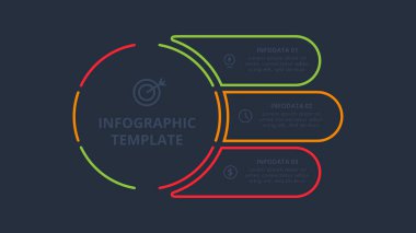 Siyah arkaplanda bilgi için yaratıcı bir kavram.