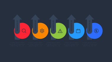 Siyah arkaplanda bilgi için yaratıcı bir kavram.
