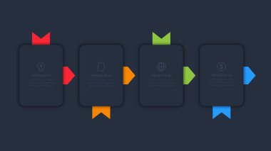 Siyah arkaplanda bilgi için yaratıcı bir kavram.