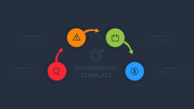 Siyah arkaplanda bilgi için yaratıcı bir kavram.