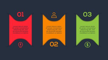 Siyah arkaplanda bilgi için yaratıcı bir kavram.