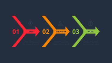 Siyah arkaplanda bilgi için yaratıcı bir kavram.