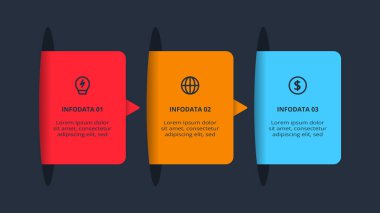 Siyah arkaplanda bilgi için yaratıcı bir kavram.