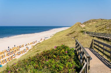 Kampen yakınlarındaki kumsalda Sylt